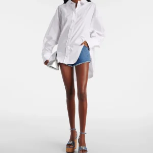 Elegant Heart Water Diamond Thick Soled Strap High Heels Sandals