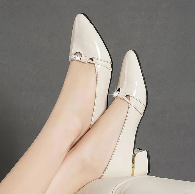 Elegant High Quality Pointed Toe With Medium High Heels Pumps - Image 12