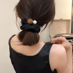 Elegant Imitation Pearl High Elasticity Loop Trendy Decoration Hair Accessories Rubber Band