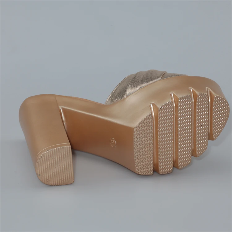 Elegant Platform Slides Open Head Bow Evening Party High Heels Sandal - Image 8