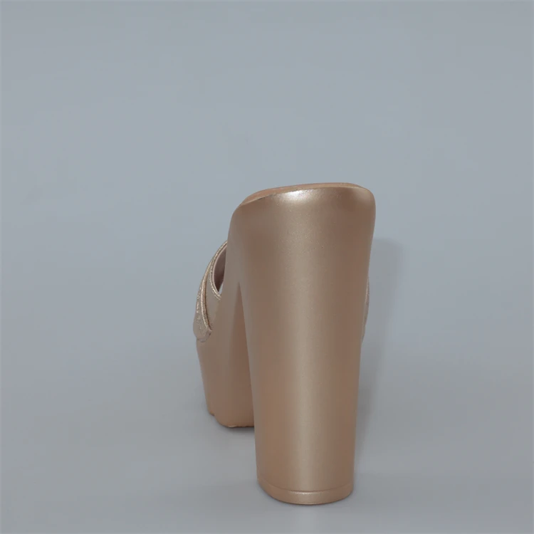 Elegant Platform Slides Open Head Bow Evening Party High Heels Sandal - Image 7