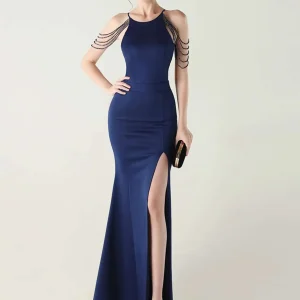 Elegant Rhinestone Birthday Party Luxury Prom Evening Dresses