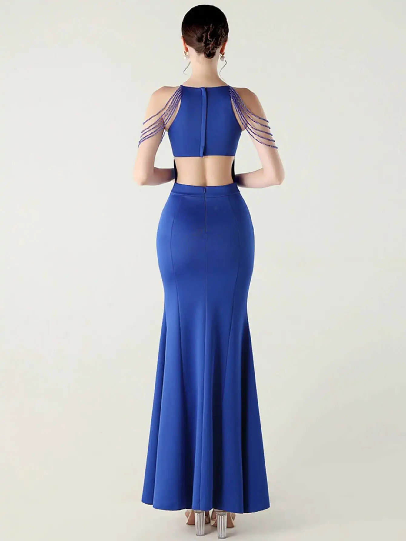 Elegant Rhinestone Birthday Party Luxury Prom Evening Dresses - Image 8