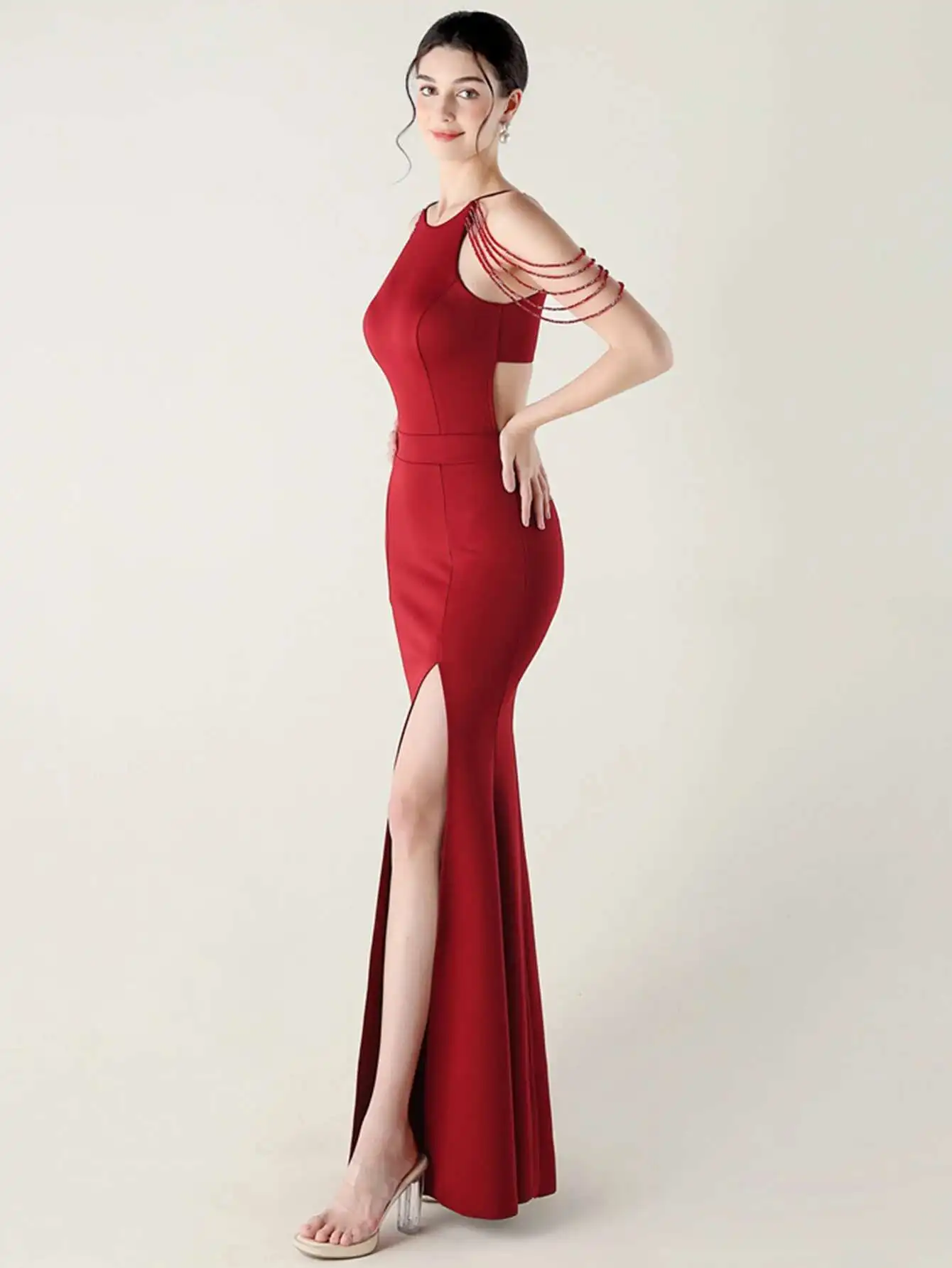 Elegant Rhinestone Birthday Party Luxury Prom Evening Dresses - Image 17