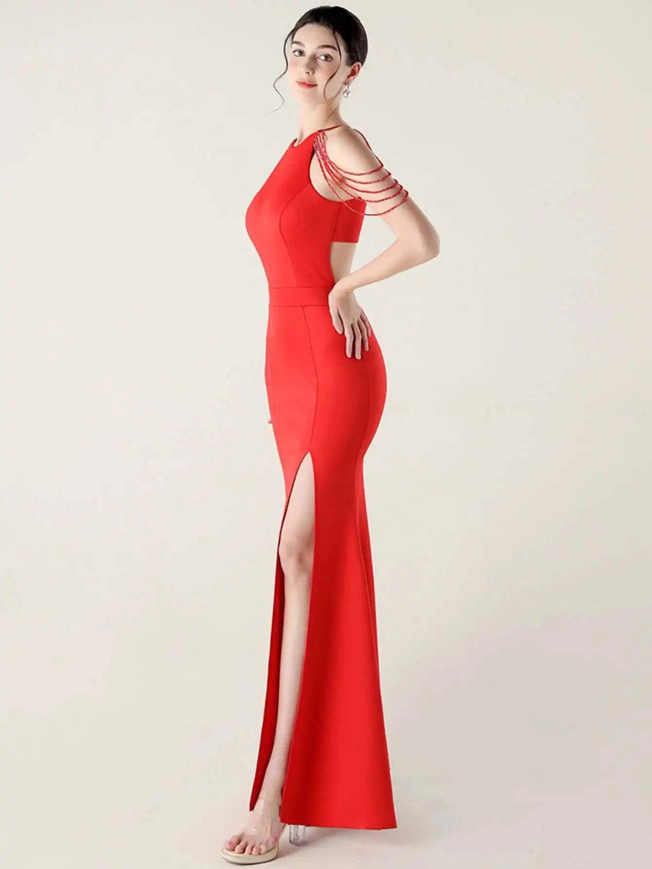 Elegant Rhinestone Birthday Party Luxury Prom Evening Dresses - Image 21