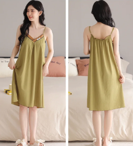 Elegant Spaghetti Strap Mini Sleeveless Nightgown Dress - Image 8