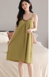 Elegant Spaghetti Strap Mini Sleeveless Nightgown Dress - Image 6