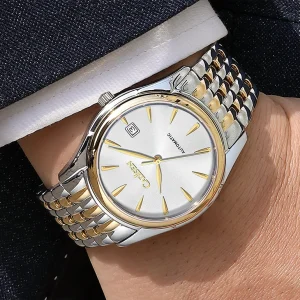 Elegant Stainless Steel AR Sapphire Automatic Machinery Business Watches Watch for Men