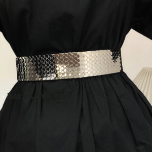 Elegant Versatile Decorative Western Suit Skirt Holeless Leather Belt