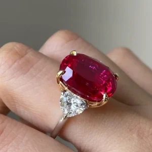 Elegant Zircon Geometric Round Stone Zinc Alloy Prong Setting Party Rings