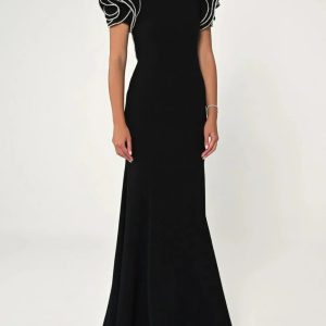 Exquisite Modern Style Pastrol Unisex O-Neck Long Prom Maxi Dresses