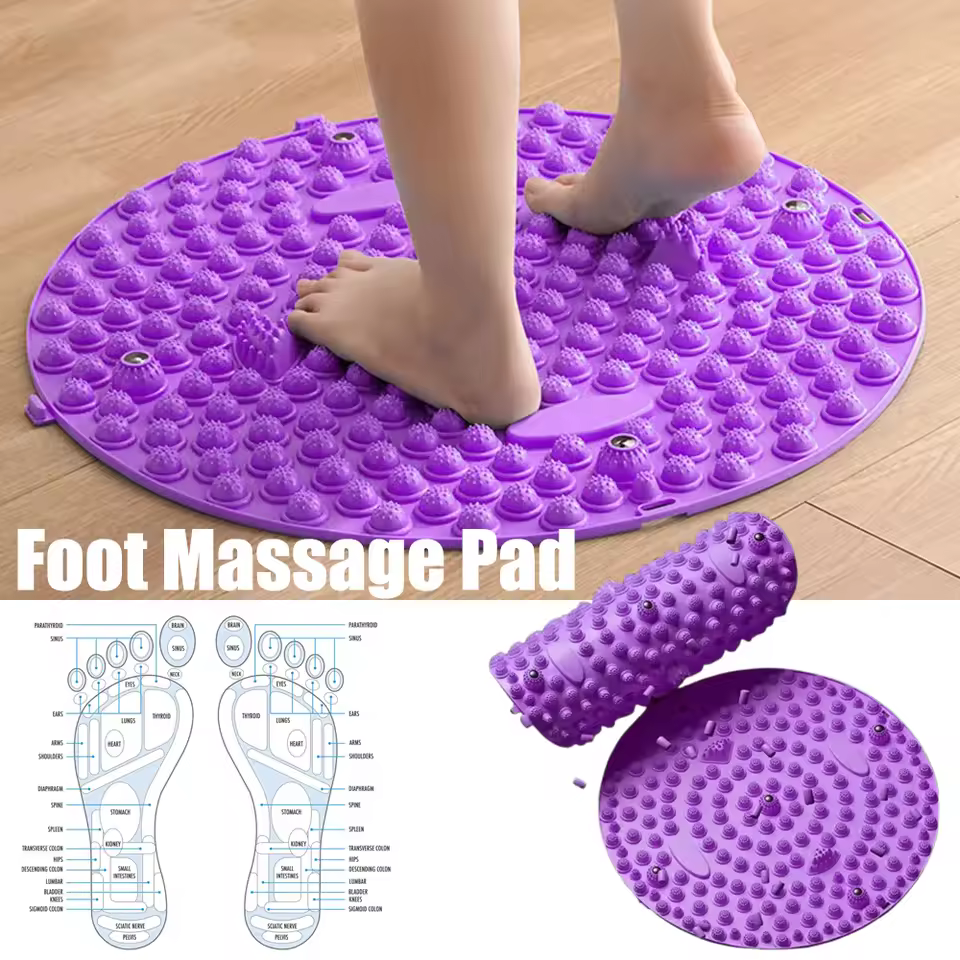 Fingerpressure Massage Pad Health Walk Pressure Board Massage Pad Foot Yoga Acupressure Mat