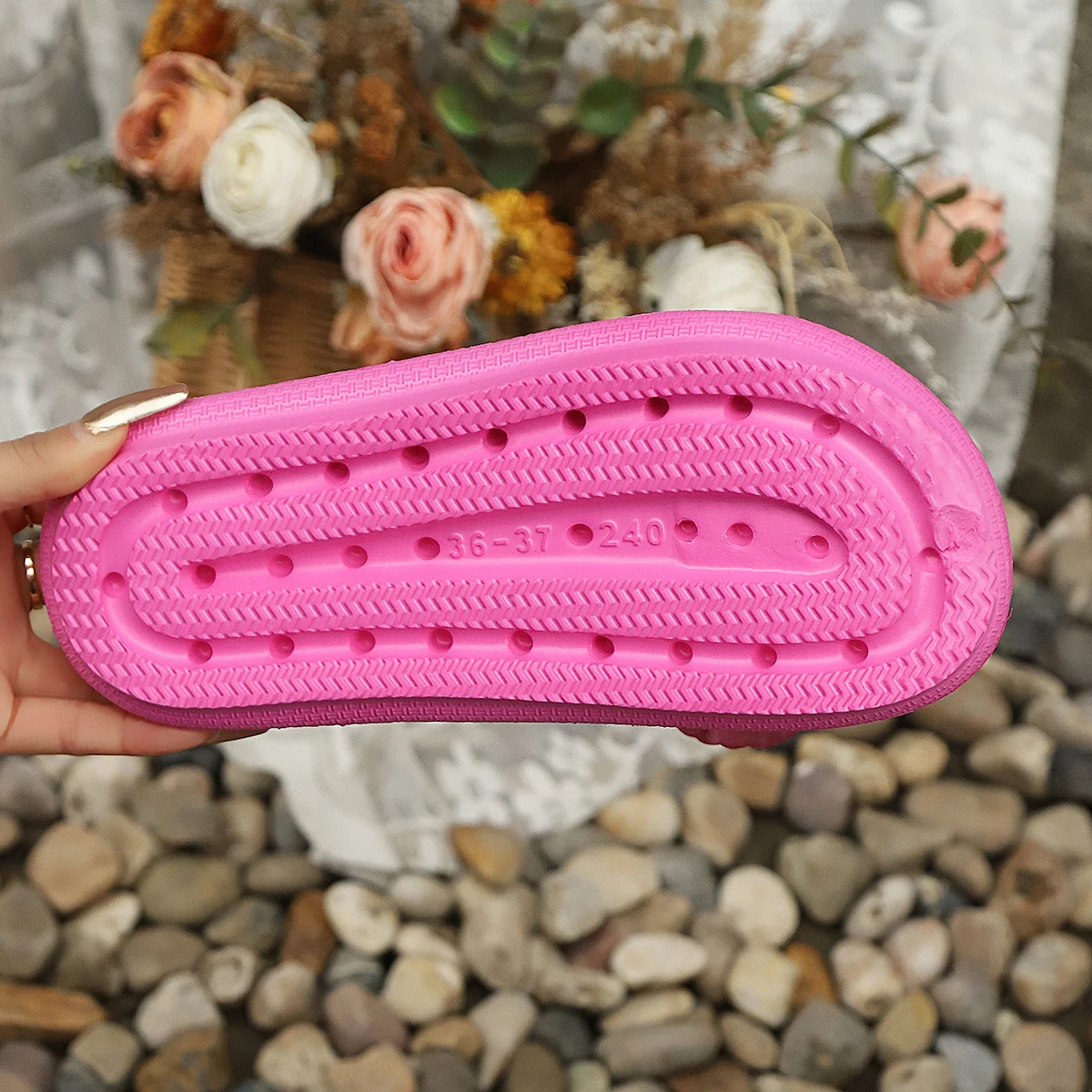 Sweet Flowers Phalaenopsis Beach Style Flip-Flops Multi-Color Slippers - Image 12