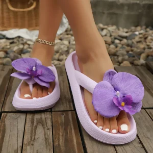 Flowers Sweet Flip-Flops Party Outdoor Multi-Color Flip Flops Slippers