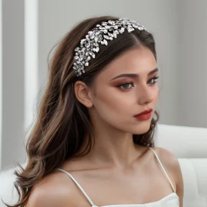 Luxurious Bridal Accessories Crystal Headwear Pearls & Rhinestones Wedding Headband