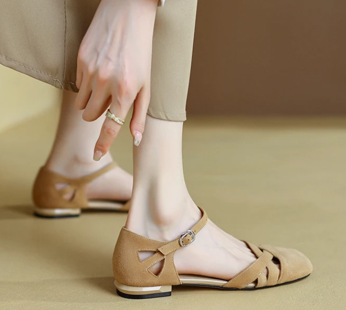 Luxury Comfort Round Toe Breathable Med Clear Heels Sandals - Image 11