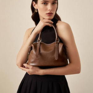 Luxury Designer Slouchy Satchel Work Cowhide Genuine Leather Handbags Shoulder Crossbody Bags