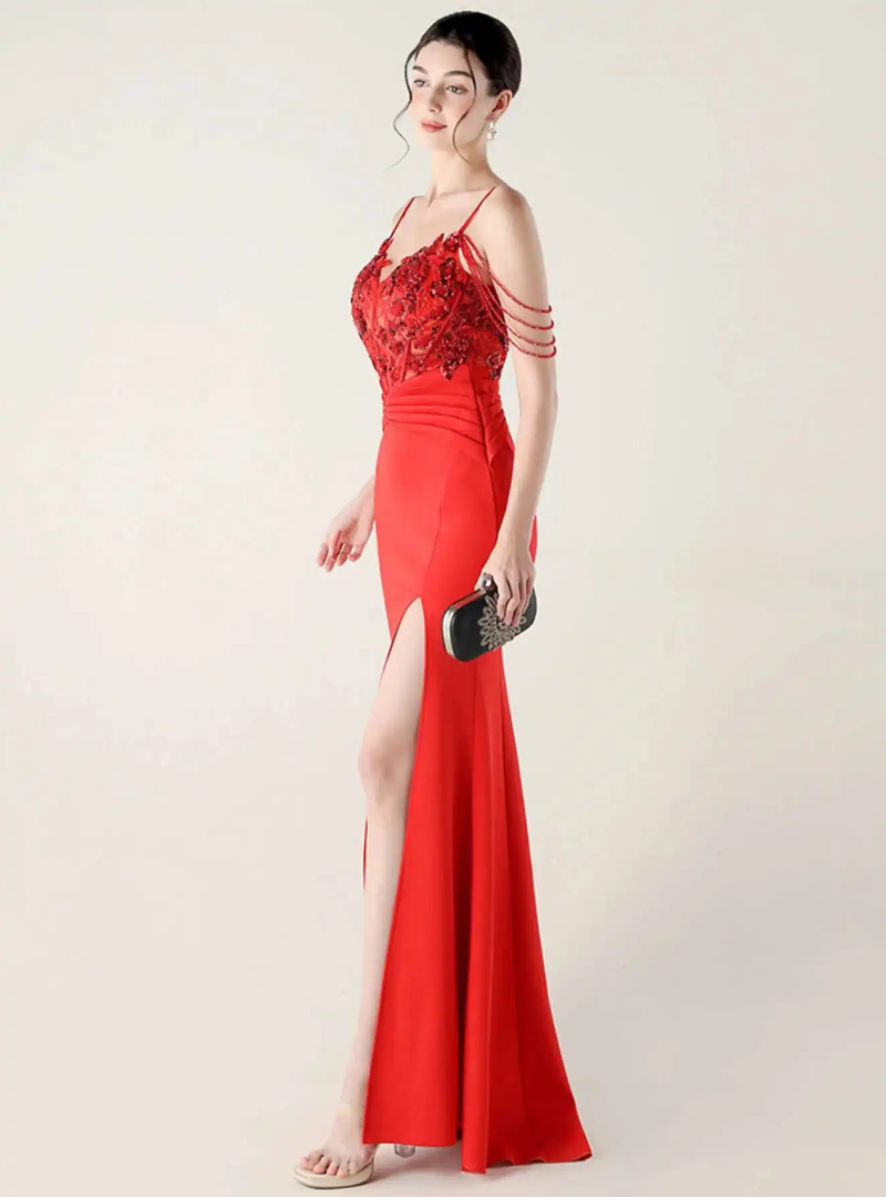 Luxury Elegant Backless Sleeveless Erotic Vestidos Split Prom Party long Dresses - Image 17