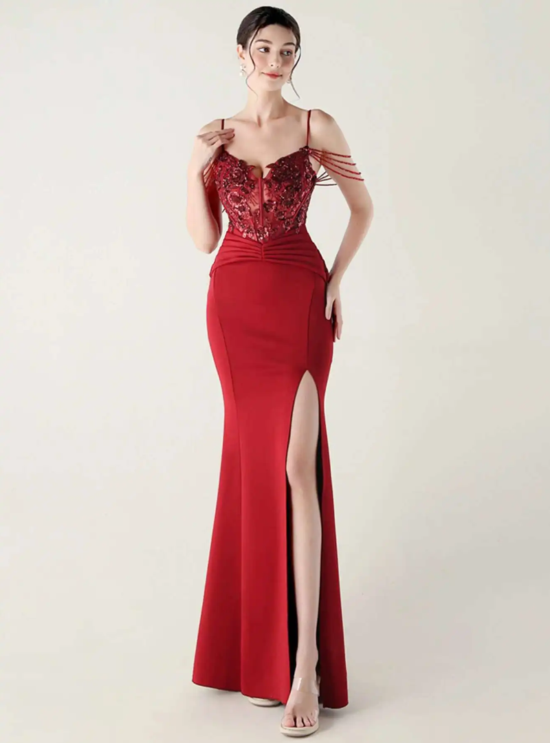Luxury Elegant Backless Sleeveless Erotic Vestidos Split Prom Party long Dresses - Image 19