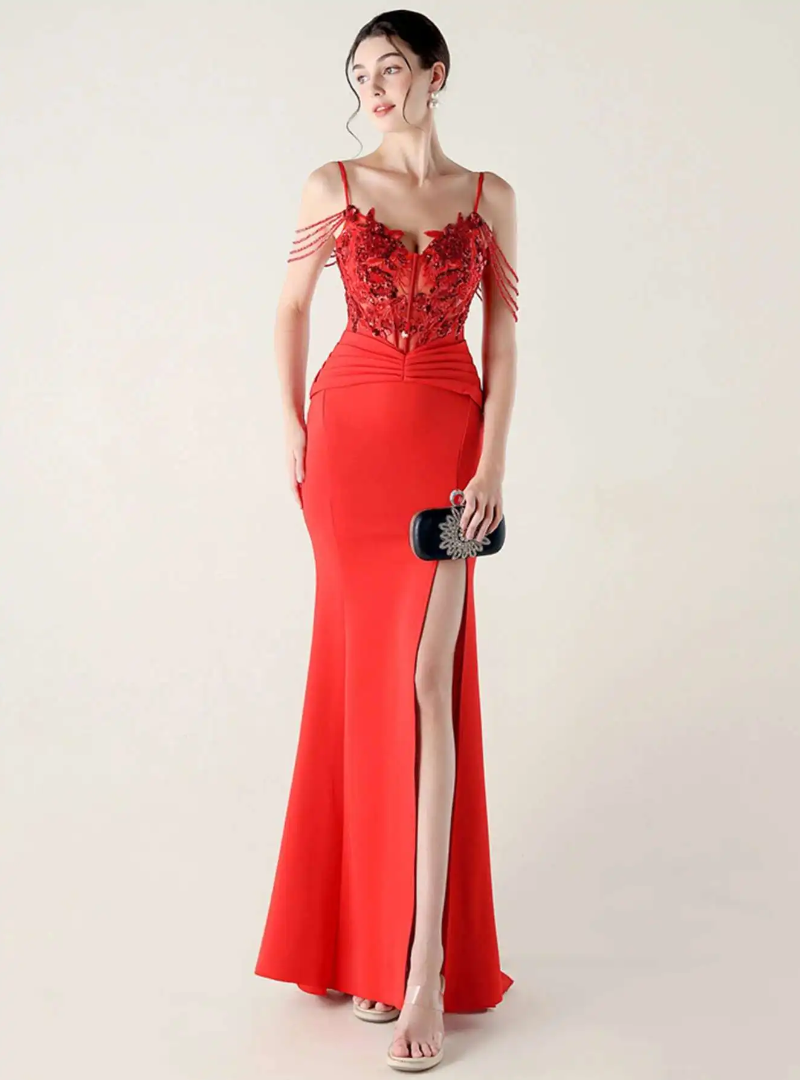 Luxury Elegant Backless Sleeveless Erotic Vestidos Split Prom Party long Dresses - Image 16