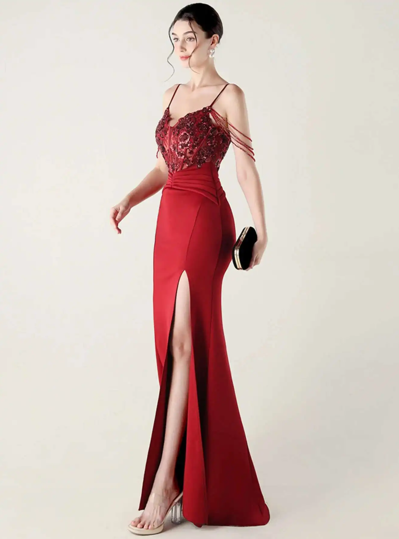 Luxury Elegant Backless Sleeveless Erotic Vestidos Split Prom Party long Dresses - Image 20