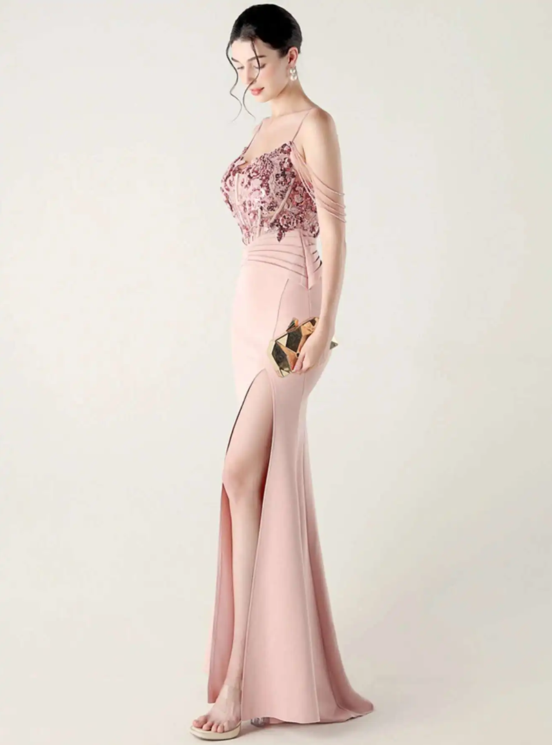 Luxury Elegant Backless Sleeveless Erotic Vestidos Split Prom Party long Dresses - Image 14