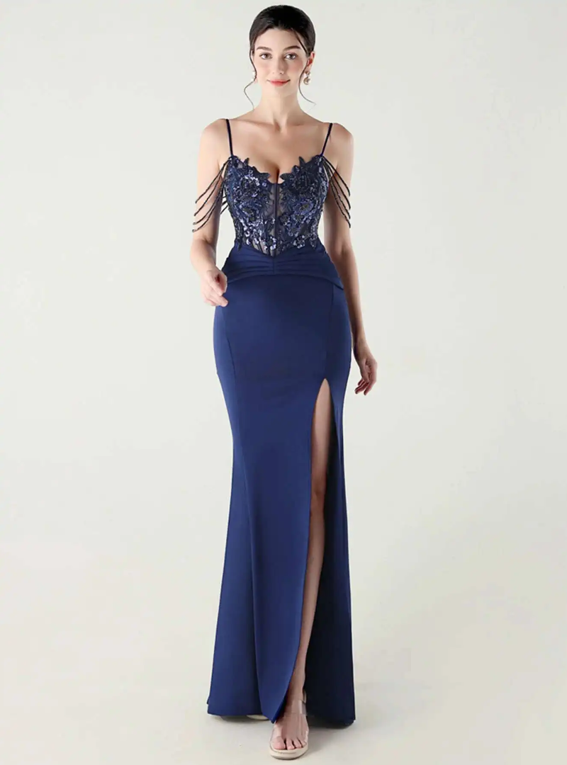 Luxury Elegant Backless Sleeveless Erotic Vestidos Split Prom Party long Dresses - Image 4