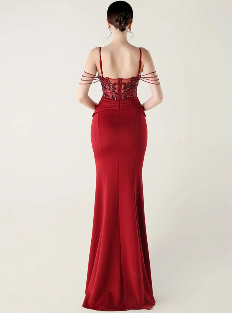 Luxury Elegant Backless Sleeveless Erotic Vestidos Split Prom Party long Dresses - Image 18