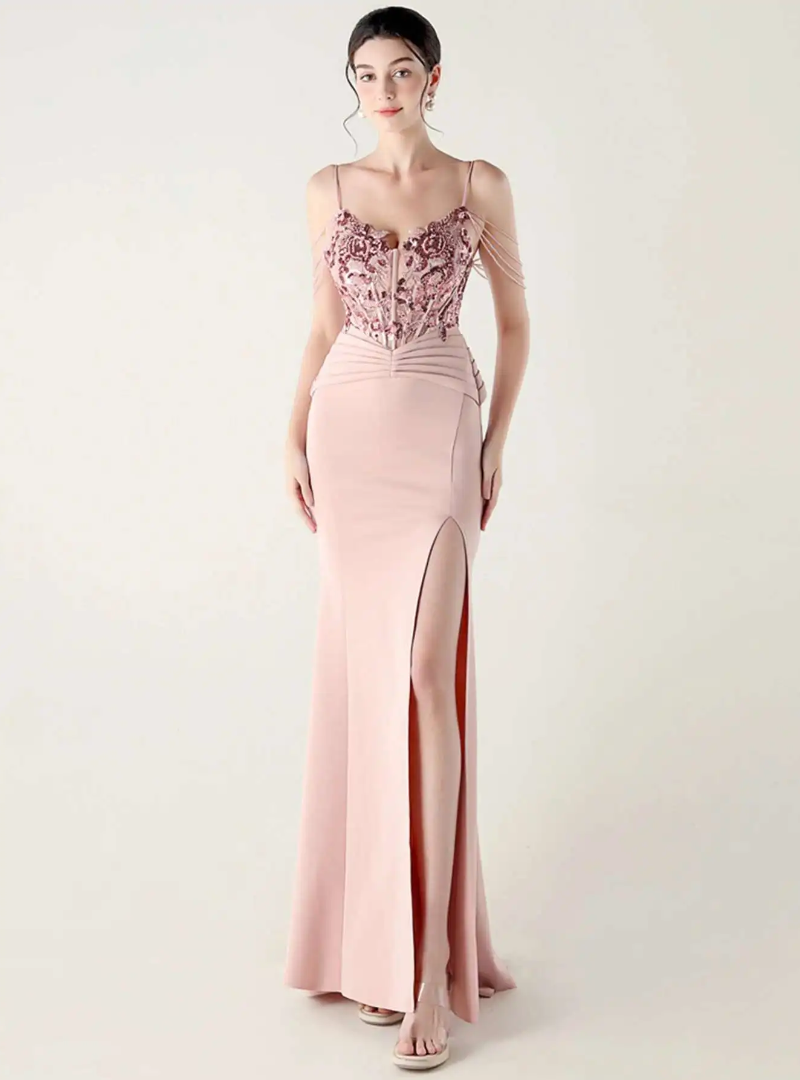 Luxury Elegant Backless Sleeveless Erotic Vestidos Split Prom Party long Dresses - Image 13