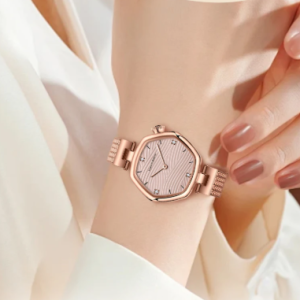 Luxury Hannah Martin Stainless Steel Mesh With Clock Original Quartz Movement Watches