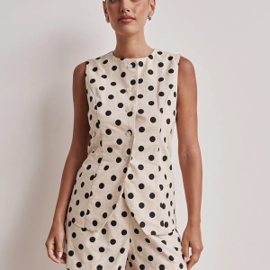 O-Neck Pajamas Tank Tops Nightie Sleeveless Nightwear Shorts Casual Sleepwear Set