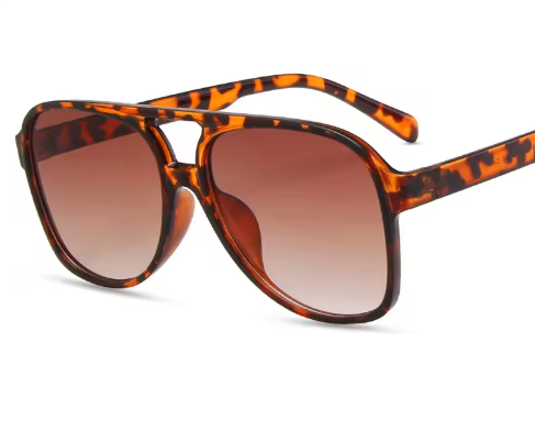 Retro Acrylic Brand Big Plastic Frame Square Glasses Vintage Oversized Sunglasses - Image 13