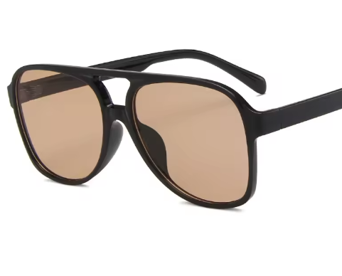 Retro Acrylic Brand Big Plastic Frame Square Glasses Vintage Oversized Sunglasses - Image 9