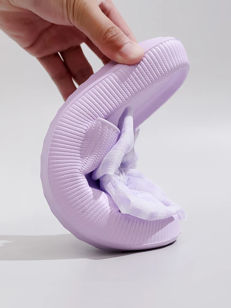 Sweet Flower Bow Thick Platform Indoor Bathroom Flip Flops Slippers - Image 4