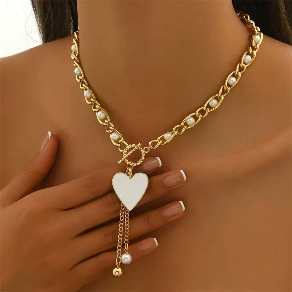 Elegant Tassel Chain Sunflower Aesthetic Wed Beach Pearl Boho Starfish Scallops Pendant Choker Necklace - Image 2