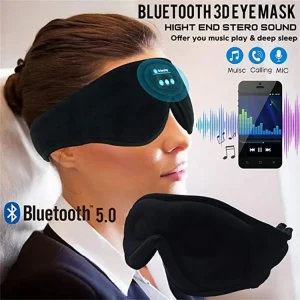 Bluetooth Sleeping Headphones Headband Soft Elastic Comfortable Music Earphones Wireless Air Travel 3D Eye Mask
