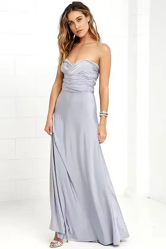 Bohemian Strapless Sleeveless Strapped Party Birthday Maxi Dress