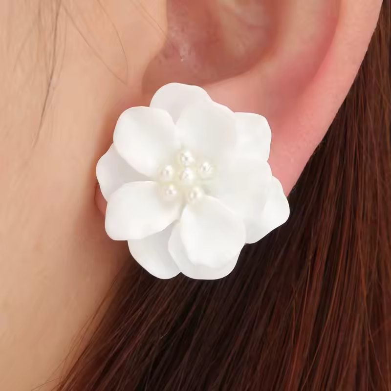 Casual 925 Silver Needle Chrysanthemum Fairy Little Daisy Stud Flower Earrings