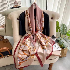 Casual Hijab Foulard Bandana Femme Headscarf Silk Scarf Scarftop Headwraps Hair Scarve