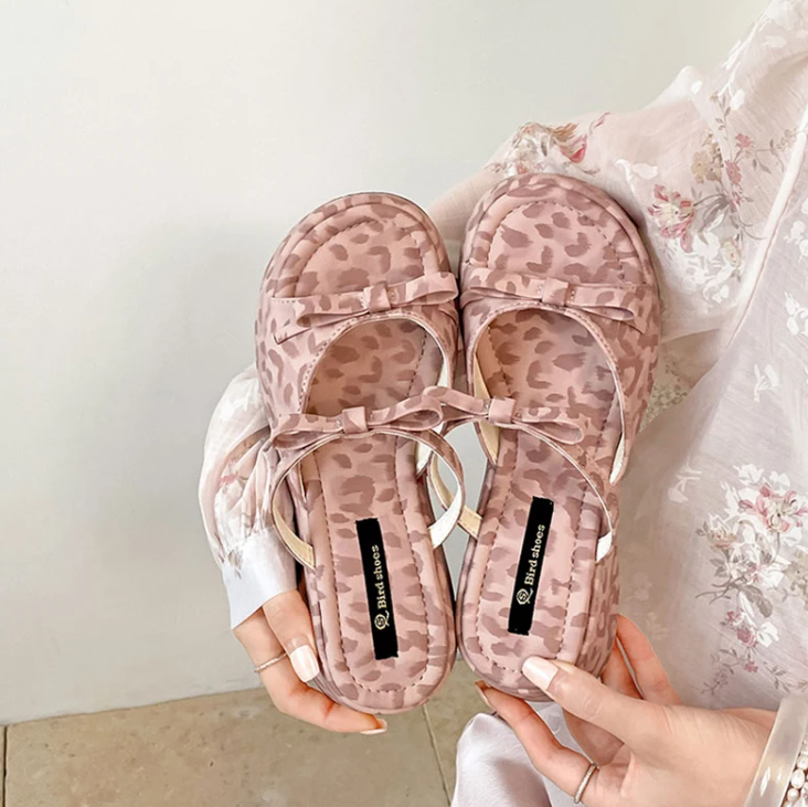 Casual Printed Open Toe Street Style Platform Wedges Heel Outdoor Beach Sandal - Image 4