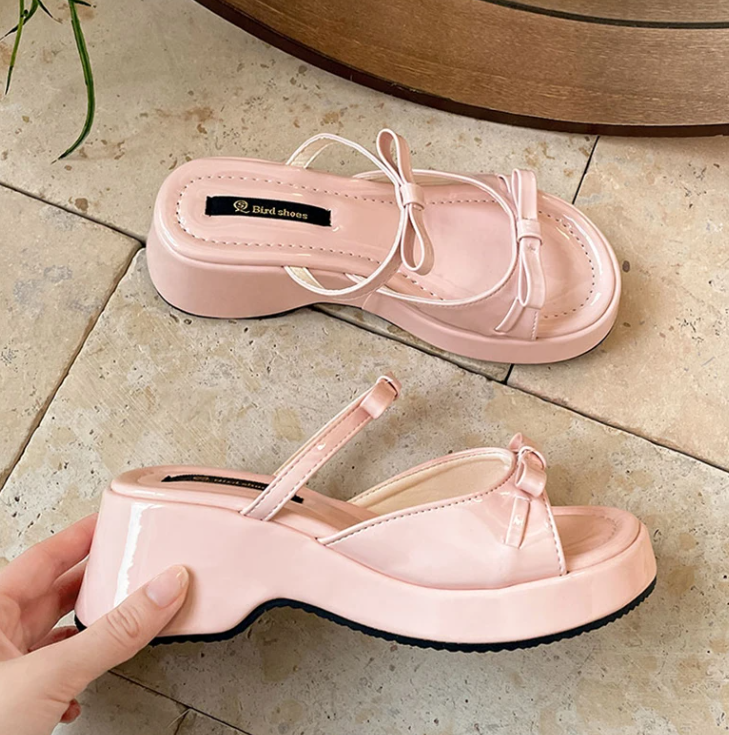 Casual Open Toe Street Style Platform Wedges Heel Outdoor Beach Sandal - Image 6