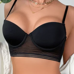 CasuaPush-up bra plus size big bra chest bra with underwire