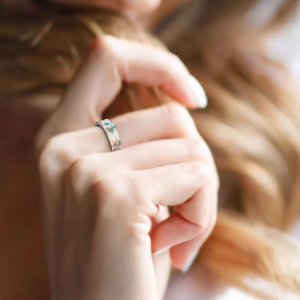 Casual Sleep Monitoring Blood Oxygen Measurement Blood Pressure Multi-sports Modes Enamels Craftsmanship Smart Ring