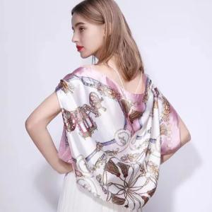 Casual Square 90*90Hijab Hair Bands Neckerchief Satin Shawl Ribbon Headband Wraps Silk Scarf