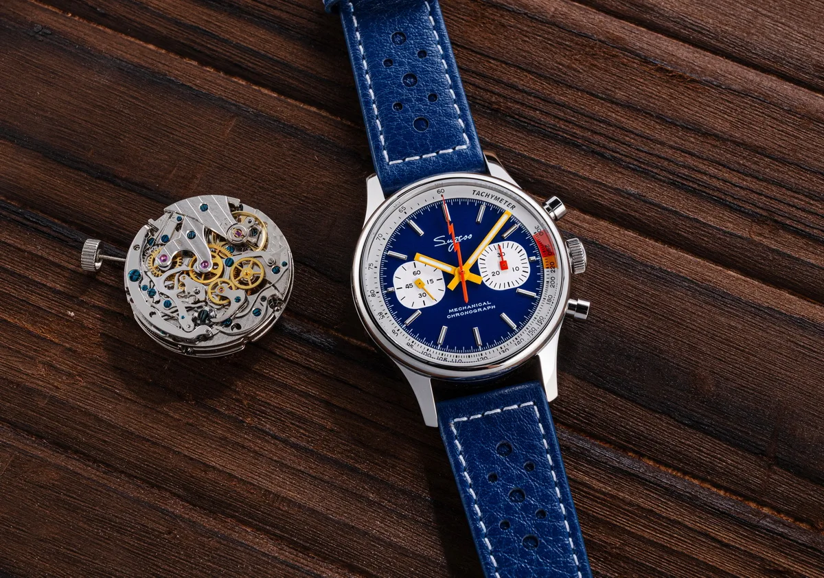 Casual Swanneck Movement Mechanical Sapphire Crystal Pilot Military Racing Clock Chronograph Watch Wristwatches - Image 15