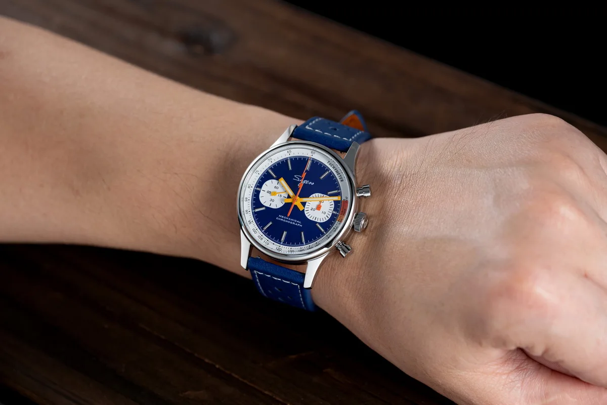 Casual Swanneck Movement Mechanical Sapphire Crystal Pilot Military Racing Clock Chronograph Watch Wristwatches