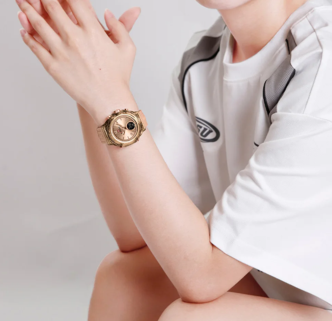 Casual Dual Time Display Rubber Digital Clock Outdoor Sports Waterproof Quartz Wristwatches