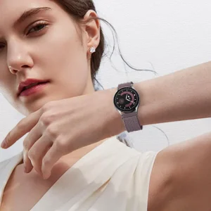 Classic Stainless Steel Elastic Bands Compatible with Samsung Galaxy Watch