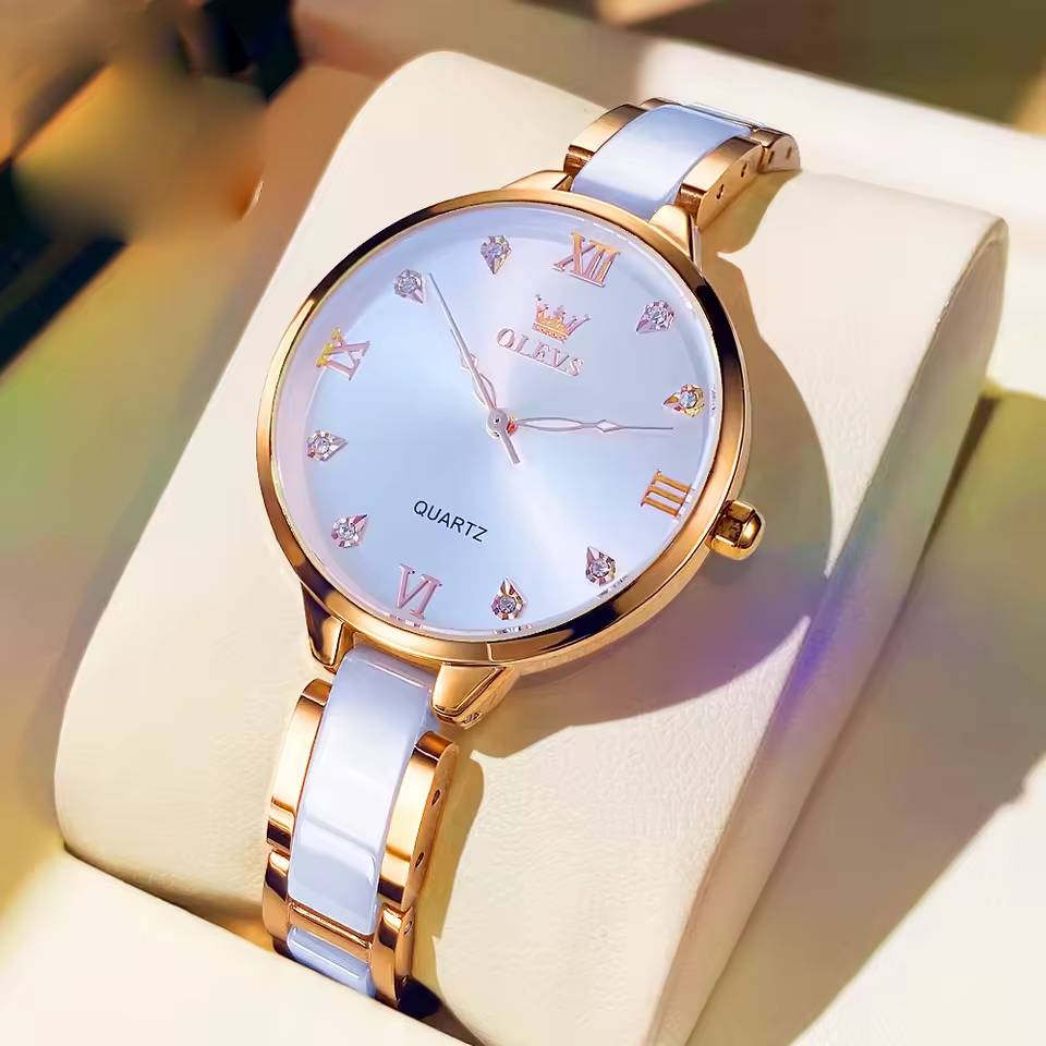 Classic Waterproof Ceramic Genuine Quartz Watch High Beauty Watch Top Wristwatch - Image 3