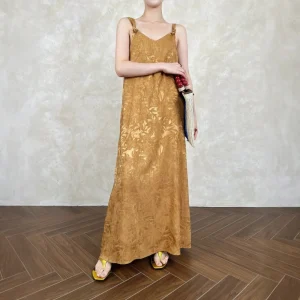 Colorblock Spliced Printed V Neck Sleeveless Loose Temperament Basics Dresses